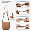 imageBOSTANTEN Small Crossbody Bags for Women Suede Leather Mini Cell Phone Cross Body Purses for Everyday UseCamel