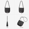imageBOSTANTEN Small Crossbody Bags for Women Suede Leather Mini Cell Phone Cross Body Purses for Everyday UseDark Grey