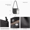 imageBOSTANTEN Small Crossbody Bags for Women Suede Leather Mini Cell Phone Cross Body Purses for Everyday UseDark Grey