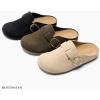 imageBOSTANTEN Clogs for Women Wide Width Comfortable Suede Mules with Soft Footbed and Arch Support Cute Slip On Potato ShoesBlack