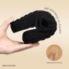 imageBOSTANTEN Clogs for Women Wide Width Comfortable Suede Mules with Soft Footbed and Arch Support Cute Slip On Potato ShoesBlack