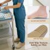imageBOSTANTEN Clogs for Women Wide Width Comfortable Suede Mules with Soft Footbed and Arch Support Cute Slip On Potato ShoesTaupe
