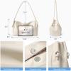 imageBOSTANTEN Shoulder Bag for Women Pebbled Vegan Leather Purses Soft Hobo Handbag Supple Bag for Travel WorkBeige