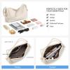 imageBOSTANTEN Shoulder Bag for Women Pebbled Vegan Leather Purses Soft Hobo Handbag Supple Bag for Travel WorkBeige