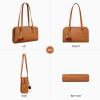 imageBOSTANTEN Shoulder Bag for Women Vegan Leather Purse with Cherry Charm Medium Handbag with Zipper for Daily UseBrown