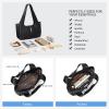 imageBOSTANTEN Vintage Shoulder Bag for Women Suede Leather Tote Bag Ladies Lightweight Dumpling Handbag for Work Date TravelBlack
