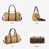 image:imageBOSTANTEN Crossbody Purse for Women Vegan Leather Satchel Bag Top Handle Shoulder Handbag for Daily TravelApricot With Coffee