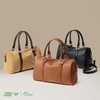 image:imageBOSTANTEN Crossbody Purse for Women Vegan Leather Satchel Bag Top Handle Shoulder Handbag for Daily TravelApricot With Coffee