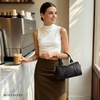image:imageBOSTANTEN Crossbody Purse for Women Vegan Leather Satchel Bag Top Handle Shoulder Handbag for Daily TravelBlack