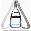 image:imageBOSTANTEN Clear Bag for Stadium Events Clear Fanny Pack Durable Crossbody Purse for Sports Concerts Travel Daily OutingsBlack