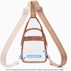 image:imageBOSTANTEN Clear Bag for Stadium Events Clear Fanny Pack Durable Crossbody Purse for Sports Concerts Travel Daily OutingsBrown