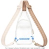 image:imageBOSTANTEN Clear Bag for Stadium Events Clear Fanny Pack Durable Crossbody Purse for Sports Concerts Travel Daily OutingsWhite