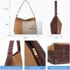 image:imageBOSTANTEN Hobo Bags for Women Suede and Vegan Leather Shoulder Handbag Purse for Everyday Work TravelSuede Brown