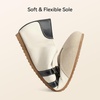 image:imageBOSTANTEN Mary Jane Flats Ballet Sneakers for Women Retro Trainer Style Casual Shoes with Breathable Lining and Cushioned Comfort for Daily WalkingBeige