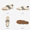 image:imageBOSTANTEN Mary Jane Flats Ballet Sneakers for Women Retro Trainer Style Casual Shoes with Breathable Lining and Cushioned Comfort for Daily WalkingBeige