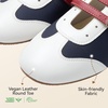 image:imageBOSTANTEN Mary Jane Flats Ballet Sneakers for Women Retro Trainer Style Casual Shoes with Breathable Lining and Cushioned Comfort for Daily WalkingNavy