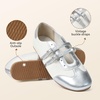 image:imageBOSTANTEN Mary Jane Flats Ballet Sneakers for Women Retro Trainer Style Casual Shoes with Breathable Lining and Cushioned Comfort for Daily WalkingSilver