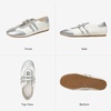 image:imageBOSTANTEN Mary Jane Flats Ballet Sneakers for Women Retro Trainer Style Casual Shoes with Breathable Lining and Cushioned Comfort for Daily WalkingSilver