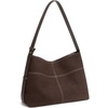 image:imageBOSTANTEN Hobo Bags for Women Suede and Vegan Leather Shoulder Handbag Purse for Everyday Work TravelSuede Coffee
