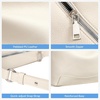 image:imageBOSTANTEN Crossbody Bags for Women Small Shoulder Bag Soft Suede and Pebbled Vegan Leather Hobo Purse with Adjustable StrapBeige
