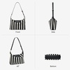 image:imageBOSTANTEN Hobo Bags for Women Crochet Shoulder Bag Vegan Leather Purse for Summer Vacation Travel CasualBeige With Black