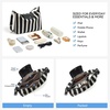 image:imageBOSTANTEN Hobo Bags for Women Crochet Shoulder Bag Vegan Leather Purse for Summer Vacation Travel CasualBeige With Black