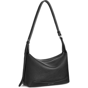 image:imageBOSTANTEN Crossbody Bags for Women Small Shoulder Bag Soft Suede and Pebbled Vegan Leather Hobo Purse with Adjustable StrapBlack