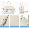 image:imageBOSTANTEN Small Crossbody Bags for Women Vegan Leather Purse Top Handle Shoulder Handbags with Adjustable StrapBeige