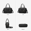 image:imageBOSTANTEN Small Crossbody Bags for Women Vegan Leather Purse Top Handle Shoulder Handbags with Adjustable StrapBlack