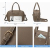 image:imageBOSTANTEN Small Crossbody Bags for Women Vegan Leather Purse Top Handle Shoulder Handbags with Adjustable StrapCoffee