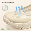 image:imageBOSTANTEN Mary Jane Sneakers Ballet Flats Breathable Mesh Cushioned Sole  Lightweight Mesh Design Comfortable Cushioning Insole for Allday Walking Antislip Outsole Cute Mary Jane amp Ballet StyleBeige
