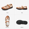 image:imageBOSTANTEN Mary Jane Sneakers Ballet Flats Breathable Mesh Cushioned Sole  Lightweight Mesh Design Comfortable Cushioning Insole for Allday Walking Antislip Outsole Cute Mary Jane amp Ballet StyleBrown