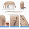 image:imageBOSTANTEN Small Crossbody Bag for Women RFID Vegan Leather Purse  Soft Faux Suede Embossed StitchInspired Texture Detachable Adjustable Strap Card Slot Lightweight Daily Travel UseKhaki