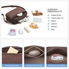 image:imageBOSTANTEN Small Crossbody Bag for Women RFID Vegan Leather Purse  Soft Faux Suede Embossed StitchInspired Texture Detachable Adjustable Strap Card Slot Lightweight Daily Travel UseCoffee