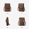 image:imageBOSTANTEN Small Crossbody Bags for Women Phone Purse with RFID  Vegan Leather and Suede Blend Adjustable Shoulder Strap Card Slot Travel Shopping and Daily Use Fits Phones Up to 69Faux Suedeleather Coffee