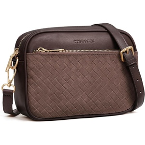 image:imageBOSTANTEN Small Crossbody Bag for Women RFID Vegan Leather Purse  Soft Faux Suede Embossed StitchInspired Texture Detachable Adjustable Strap Card Slot Lightweight Daily Travel UseCoffee