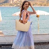 image:imageBOSTANTEN Large Tote Bags for Women Summer Beach Bag Travel Shoulder Handbag Lightweight Purses for Vacation Commute EverydayStrawbeige