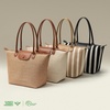 image:imageBOSTANTEN Large Tote Bags for Women Summer Beach Bag Travel Shoulder Handbag Lightweight Purses for Vacation Commute EverydayStrawbeige