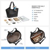 image:imageBOSTANTEN Slouchy Work Tote Bag Vegan Leather Designer Purse  Detachable Silk ScarfAdjustable StrapPremium Vegan Leatherfits 15 inch laptop easy clean magnetic snapBlack