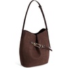 image:imageBOSTANTEN Suede Bucket Bag Soft Shoulder Purse Women Adjustable Strap  Soft suede Slouchy Front belted design Multi carrying style Roomy Lighweight Commute Dating WeekendCoffee
