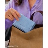 image:imageBOSTANTEN Small Wallet Women RFID Blocking Card Holder with Zipper Pocket  Soft Suede Pebble Leather Trifold ID Window Compact for Small Purse Daily Travel GiftsBlue