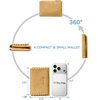 image:imageBOSTANTEN Small Wallet Women RFID Blocking Card Holder with Zipper Pocket  Soft Suede Pebble Leather Trifold ID Window Compact for Small Purse Daily Travel GiftsApricot