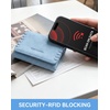 image:imageBOSTANTEN Small Wallet Women RFID Blocking Card Holder with Zipper Pocket  Soft Suede Pebble Leather Trifold ID Window Compact for Small Purse Daily Travel GiftsBlue