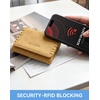 image:imageBOSTANTEN Small Wallet Women RFID Blocking Card Holder with Zipper Pocket  Soft Suede Pebble Leather Trifold ID Window Compact for Small Purse Daily Travel GiftsApricot
