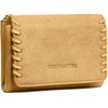 image:imageBOSTANTEN Small Wallet Women RFID Blocking Card Holder with Zipper Pocket  Soft Suede Pebble Leather Trifold ID Window Compact for Small Purse Daily Travel GiftsApricot