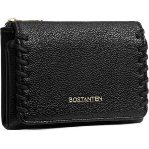 image:imageBOSTANTEN Small Wallet Women RFID Blocking Card Holder with Zipper Pocket  Soft Suede Pebble Leather Trifold ID Window Compact for Small Purse Daily Travel GiftsBlack