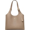 image:imageBOSTANTEN Quiet Luxury Purses for Women Soft Leather Shoulder Handbag  Suede  Pebble Leather Lightweight Adjustable Shoulder Strap Ideal for Everyday Casual UseKhakipebble
