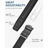 image:imageBOSTANTEN Ratchet Mens Belt Leather Trim to Fit 1 38 Gift Boxed  MicroAdjustable Buckle Smooth Sliding Customizable Fit Holeless Dress and Casual002black