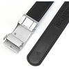 image:imageBOSTANTEN Ratchet Mens Belt Leather Trim to Fit 1 38 Gift Boxed  MicroAdjustable Buckle Smooth Sliding Customizable Fit Holeless Dress and Casual004black