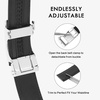 image:imageBOSTANTEN Ratchet Mens Belt Leather Trim to Fit 1 38 Gift Boxed  MicroAdjustable Buckle Smooth Sliding Customizable Fit Holeless Dress and Casual004black